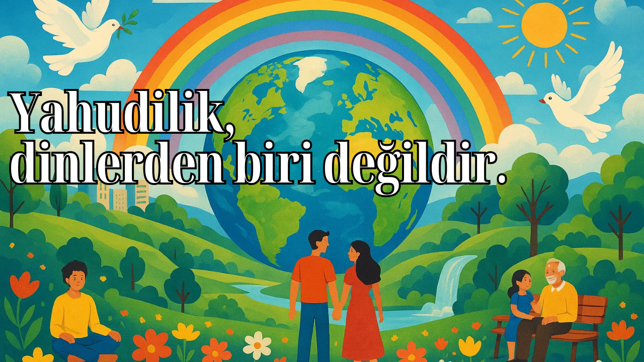 Yahudilik, dinlerden biri değildir. Yahudilik, bir din de değildir.