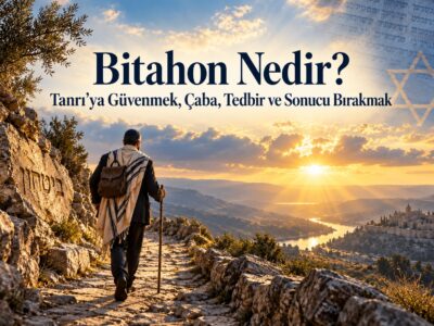 Bitahon Nedir? Dağ yolunda gün doğumuna doğru yürüyen kişi.