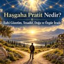Haşgaha Pratit Nedir? Yol ayrımında duran kişi ve ışıklı gökyüzü.