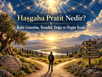 Haşgaha Pratit Nedir? Yol ayrımında duran kişi ve ışıklı gökyüzü.