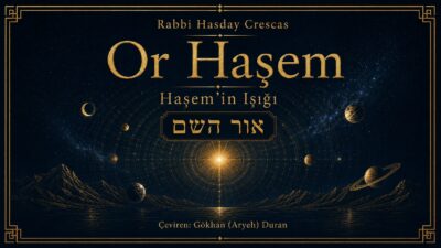 Or Haşem – Rabbi Hasday Crescas Türkçe çeviri kapak görseli