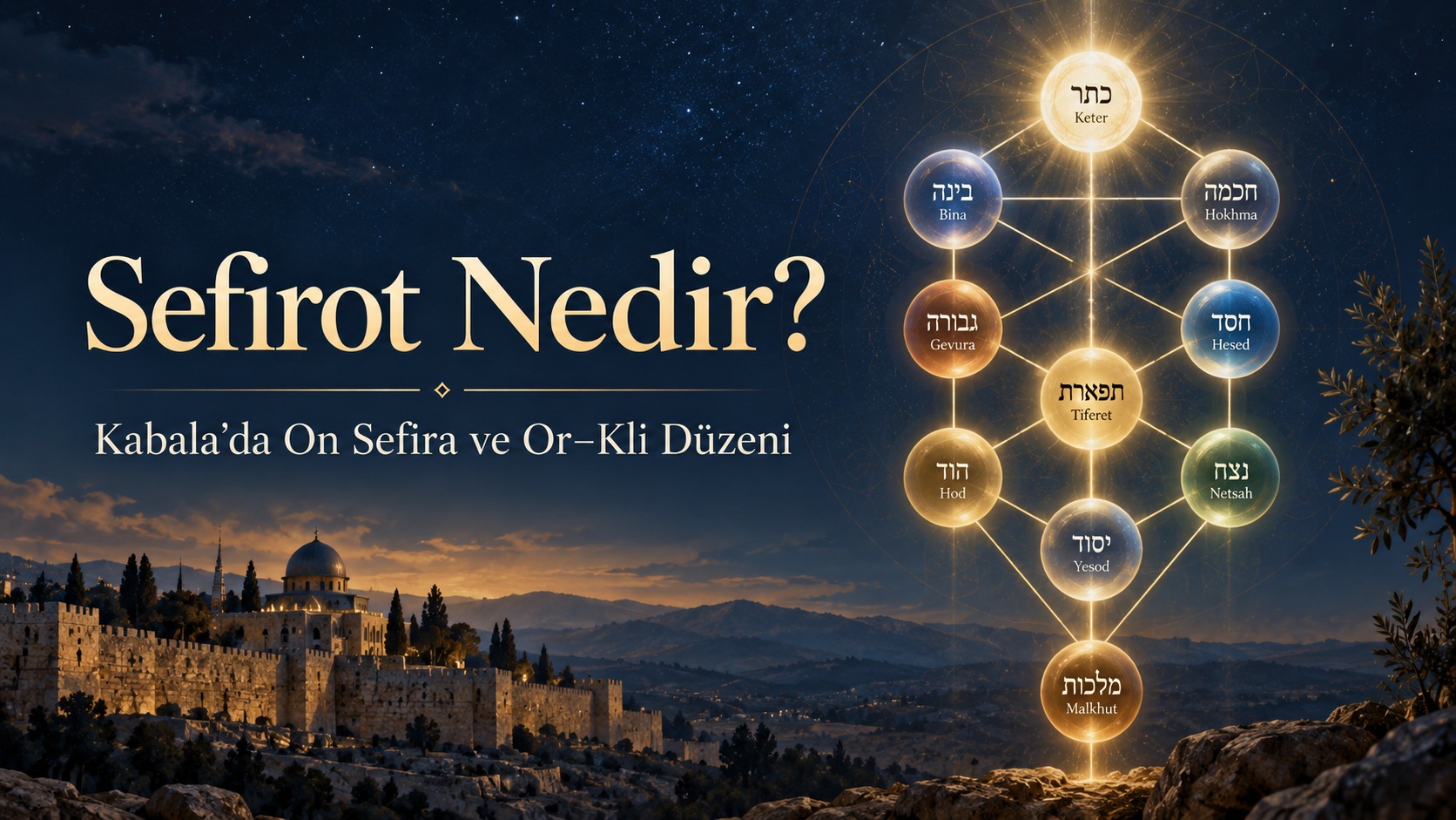Sefirot Nedir? Kabala’da On Sefira ve Or–Kli Düzeni