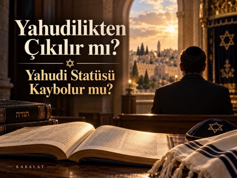 Yahudilikten Çıkılır mı? Yahudi Statüsü Kaybolur mu?