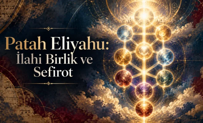 On Sefirot için altın renkli Hayat Ağacı temalı Patah Eliyahu kapağı