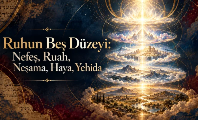 Nefeş Ruah Neşama Haya Yehida için ışıkla birbirine bağlanan manevi katmanlar