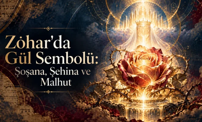 Dikenlerin arasında ışıklı gül, Şoşana, Şehina ve Malhut sembolü